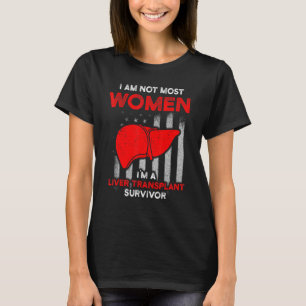 Camiseta Sobrevivência do transplante hepático A maioria da