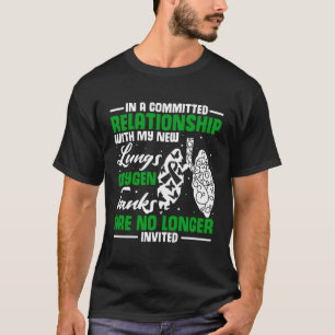 Camiseta Sobrevivência do transplante pulmonar do órgão