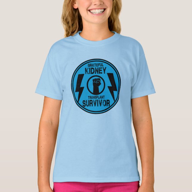 Camiseta Sobrevivência do transplante renal (Frente)