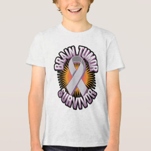 Camiseta Sobrevivência do Tumor Cerebral Consciência Negrit