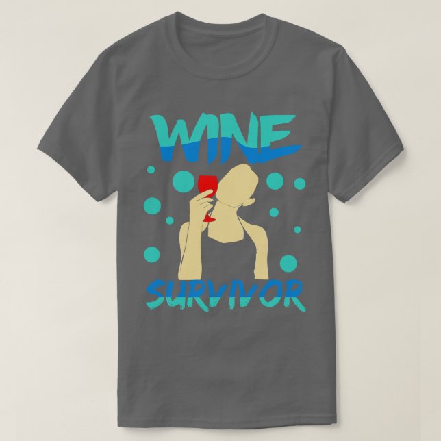 Camiseta Sobrevivência do Vinho (Frente do Design)