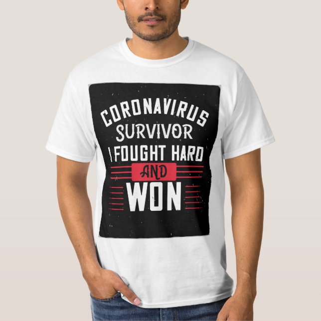 Camiseta Sobrevivência do vírus Corona - (Frente)