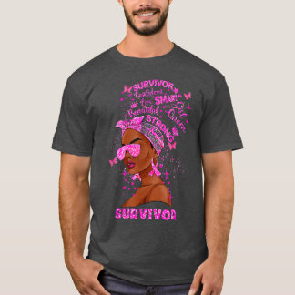 Camiseta Sobrevivência em Canceres Negras Sobrevivente Mela