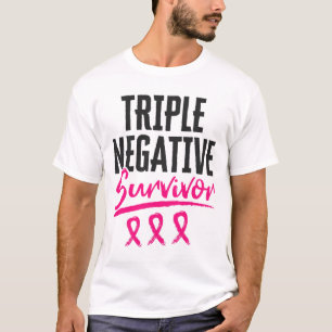 Camiseta Sobrevivência Negativa Tnbc Sensibilização Para O