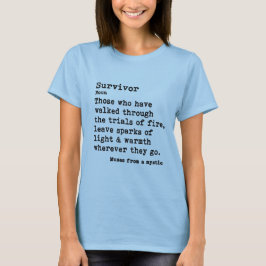 Camiseta Sobrevivência: Pescoço Básico de Tripulação Colori