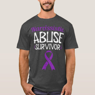 Camiseta Sobrevivência por Abuso Narcisista Fita Saúde Ment