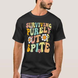 Camiseta Sobrevivência Puramente Fora De Um Fu Humoroso
