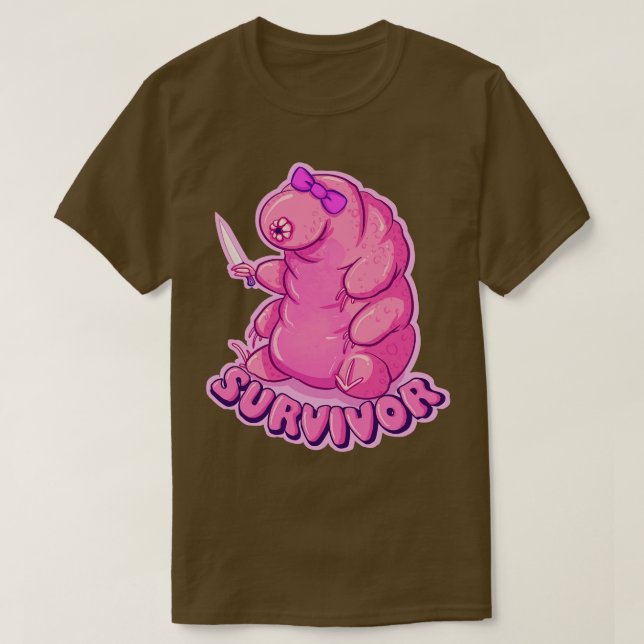 Camiseta Sobrevivência Tardigrado (Frente do Design)