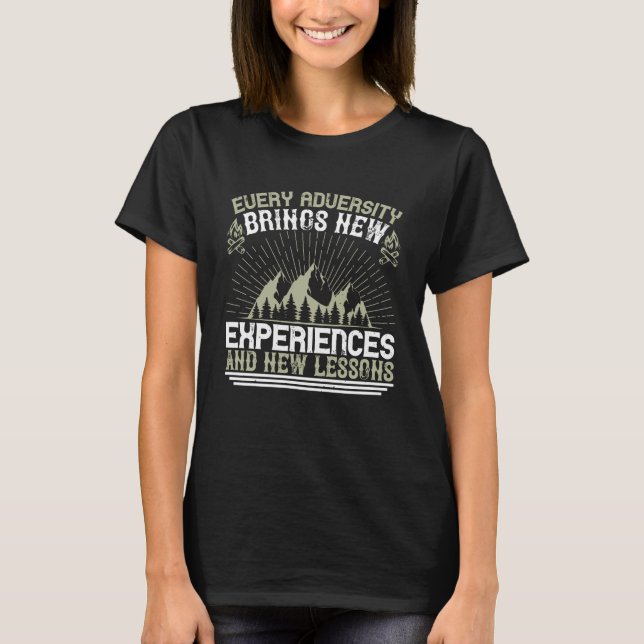 Camiseta Sobrevivência - Toda Adversidade Traz Nova (Frente)