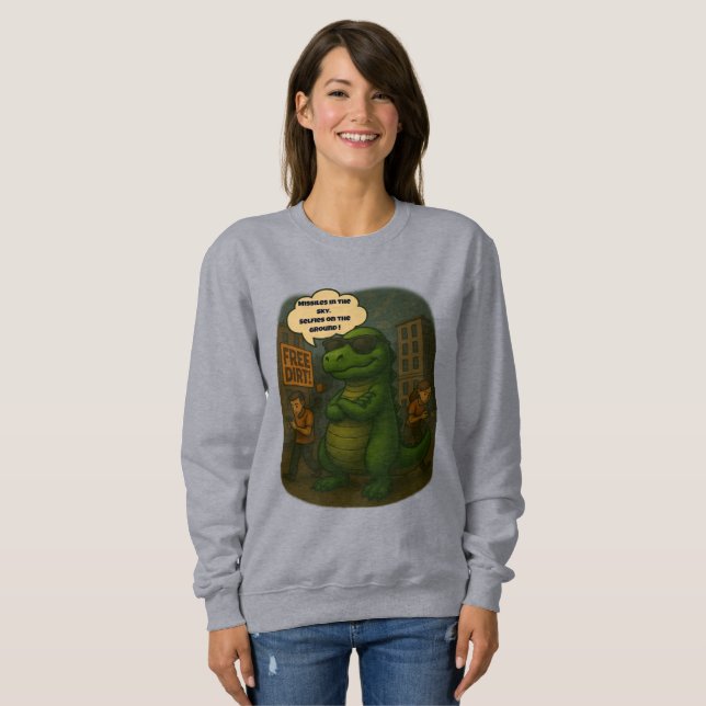 Camiseta Sobrevivendo a 2025: Estilo Dino (Frente Completa)