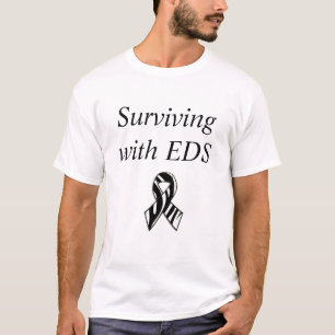 Camiseta Sobrevivendo à Síndrome de EDS Ehlers-Danlos Ribbo