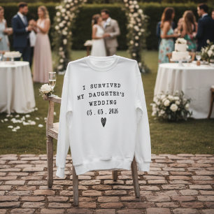 Camiseta Sobrevivendo ao Casamento da Minha Filha Citação E