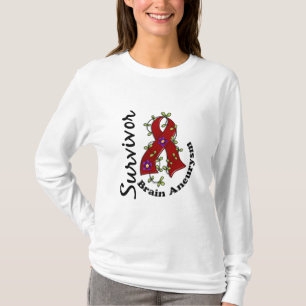 Camiseta Sobrevivente 15 do aneurisma do cérebro