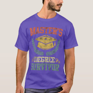 Camiseta Sobrevivente ao Mestrado concluído Mestrado vi