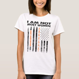 Camiseta Sobrevivente câncer de rim não sou a maioria das