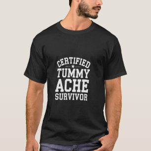 Camiseta Sobrevivente Certificado de Dor de Barriga Bem-Est