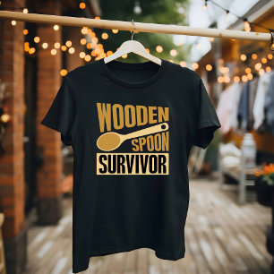 Camiseta Sobrevivente da Colher de Pau - Cozinha Divertida