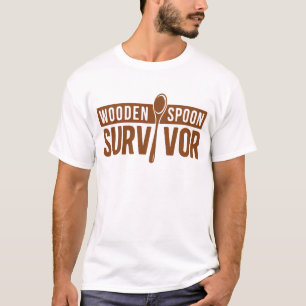 Camiseta Sobrevivente da Colher de Pau Humor Divertido de P