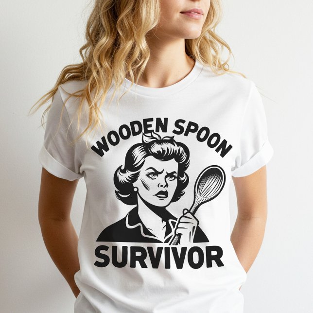 Camiseta Sobrevivente da Coluna de Madeira (Criador carregado)
