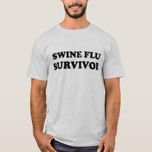 Camiseta Sobrevivente da gripe dos suínos (camisa leve)