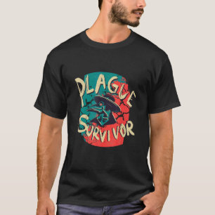 Camiseta Sobrevivente da Peste Médico da Peste Medieval S