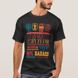 Camiseta Sobrevivente de Acidente Vascular Cerebral Descriç