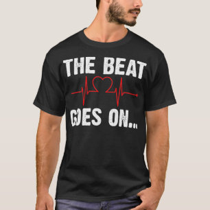 Camiseta Sobrevivente De Ataque Cardíaco A Batida Passa Em