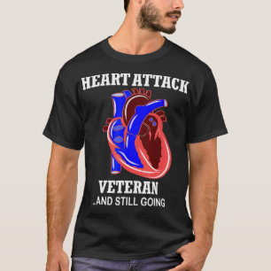 Camiseta Sobrevivente de ataque cardíaco Dão uma citaçã