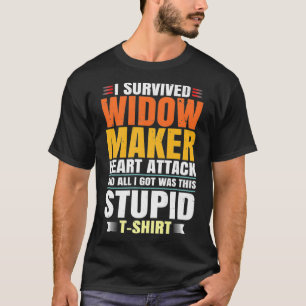 Camiseta Sobrevivente de Ataque Cardíaco do Viúvo Maker R