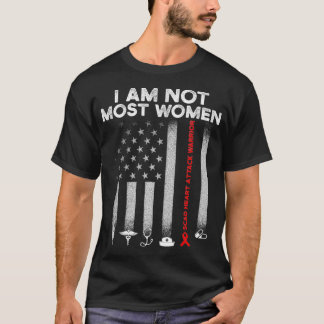 Camiseta Sobrevivente de ataque cardíaco SCAD A maioria das