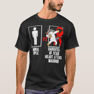 Camiseta Sobrevivente de ataque cardíaco SCAD enfrentando o