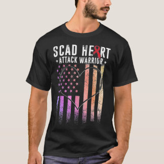 Camiseta Sobrevivente de ataque cardíaco SCAD EUA