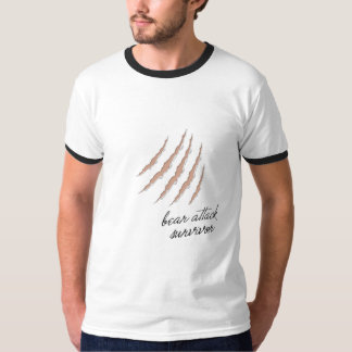 Camiseta Sobrevivente de ataque de ursos Prende pele clara