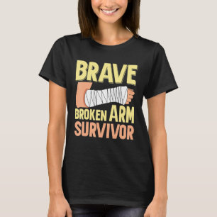 Camiseta Sobrevivente de Braço Quebrado Bravo Quebrado Osso