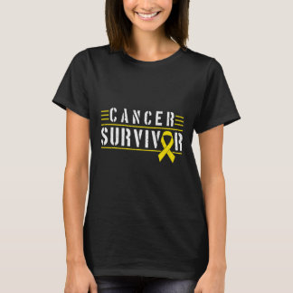 Camiseta Sobrevivente de câncer de infância 1 Cancer de inf