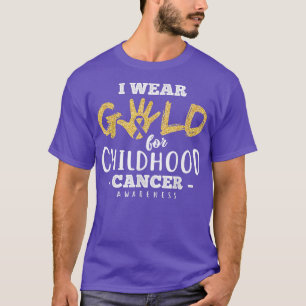 Camiseta Sobrevivente de câncer de infância eu Visto a Dour