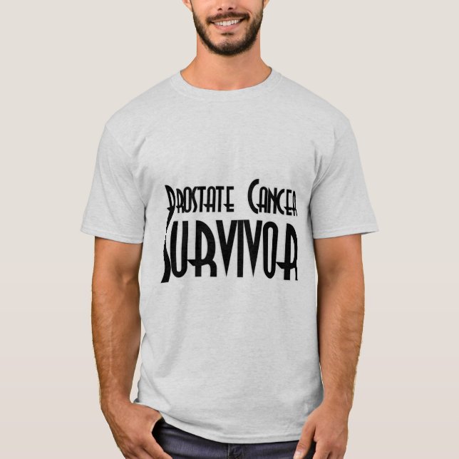 Camiseta Sobrevivente de câncer de próstata (Frente)