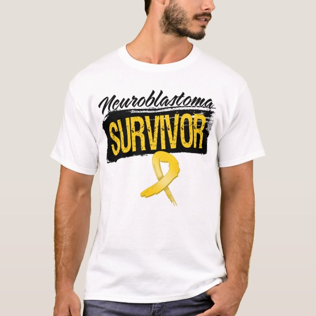 Camiseta Sobrevivente de câncer legal de Neuroblastoma (Frente)