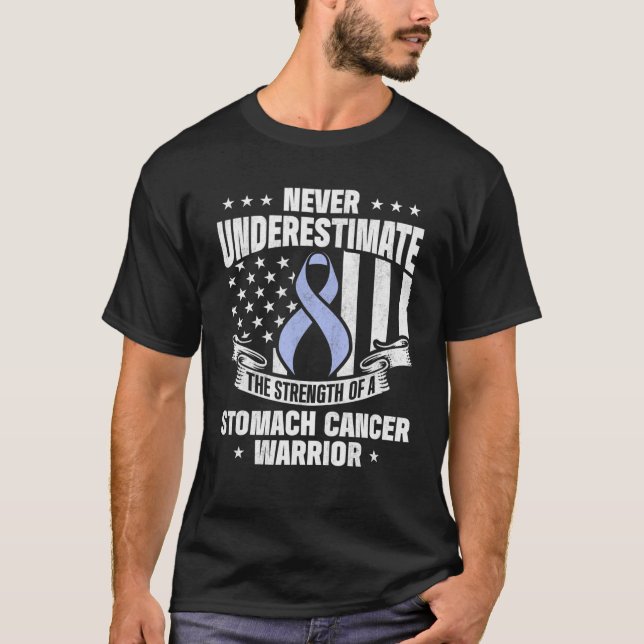 Camiseta Sobrevivente de câncer Stomach Leve o Guerreiro de (Frente)