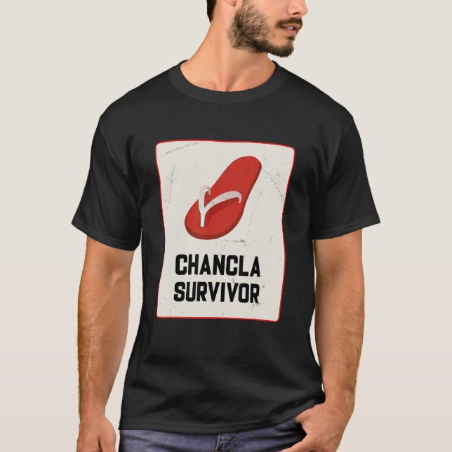 Camiseta Sobrevivente de Chinelo Piada Espanhola (Frente)