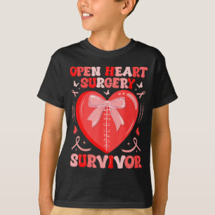 Camiseta Sobrevivente de cirurgia de coração aberto guerrei