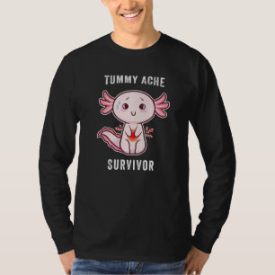 Camiseta Sobrevivente de Dor de Barriga Axolote Dor de Estô