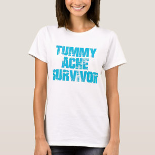 Camiseta Sobrevivente de Dor de Barriga Dor de Estômago IBS