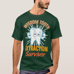 Camiseta Sobrevivente de Extração Dente Sensível e Engraçad