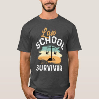 Camiseta Sobrevivente de Faculdade de Direito Presente de E