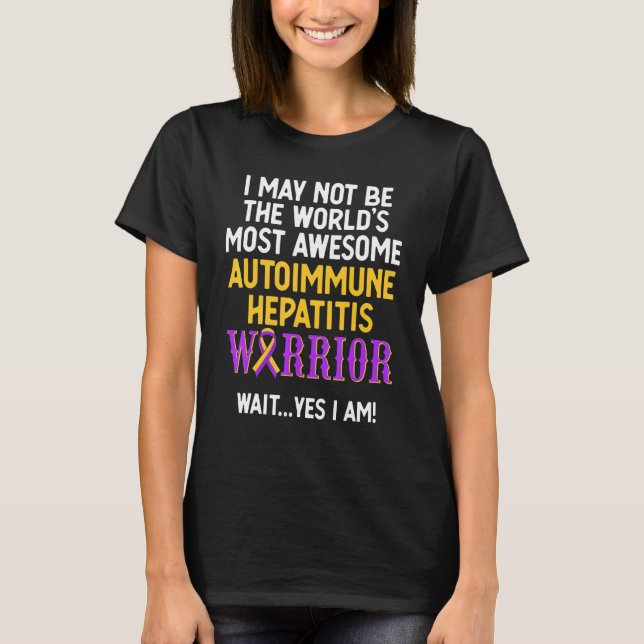 Camiseta Sobrevivente de Hepatite Autoimune 13 (Frente)