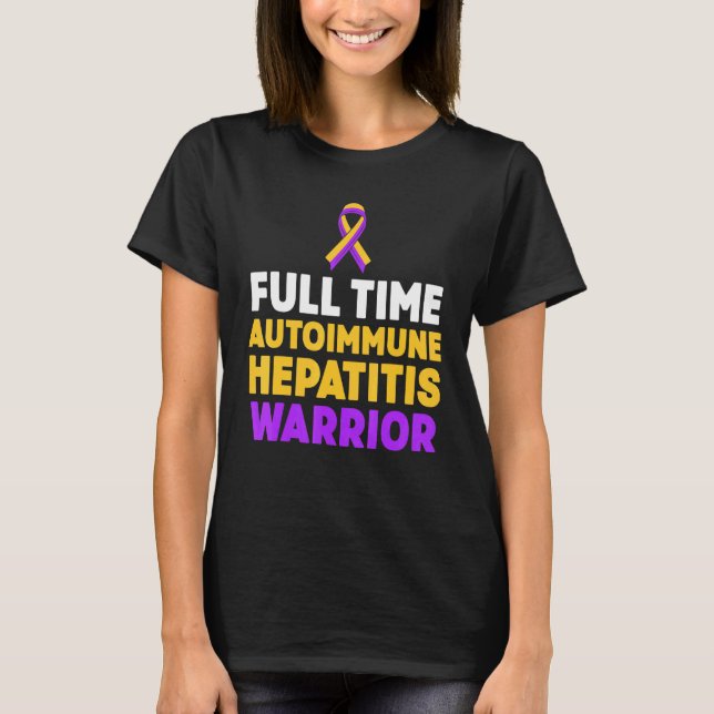 Camiseta Sobrevivente de Hepatite Autoimune 14 (Frente)