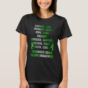 Camiseta Sobrevivente de Lesão Cerebral Traumática Vence Es