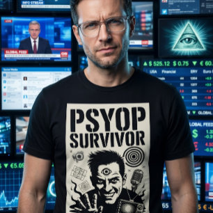 Camiseta Sobrevivente de Psico-operação Iraque Irã ADM Prop