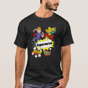 Camiseta Sobrevivente de Super Herói Estilo Rn Enfermagem d